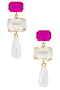 view 1 of 2 PENDIENTES LARGOS ALEXIS in Magenta