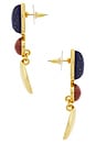 view 2 of 2 PENDIENTES LARGOS SUNSET in Gold