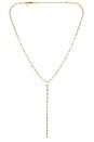 view 1 of 2 COLLIER LASSO BAGUETE in Waterproof & Gold