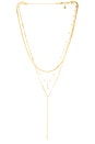 view 1 of 3 COLLAR LARIAT STONE in Gold