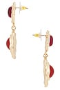 view 2 of 2 Pica Earrings in Gold & Red