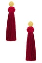 view 1 of 2 Rylie Earrings in Gold & Red