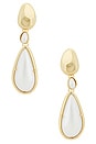 view 1 of 2 Saffron Earrings in Gold & Pearl