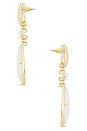 view 2 of 2 Saffron Earrings in Gold & Pearl