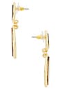 view 2 of 2 Spellbound Earrings in Gold & Tiger's Eye