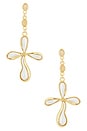 view 1 of 2 Amulet Earrings in Gold