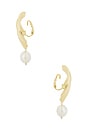 view 2 of 2 Canyon Earring in Gold