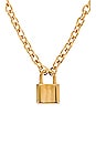 view 2 of 2 Lock It Up Necklace in Gold