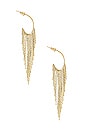 view 2 of 2 Feline Earrings in Gold