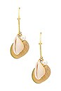 view 3 of 3 PENDIENTES PLAYA in Gold
