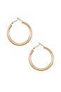 view 2 of 3 Gretchen Hoops in Gold