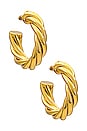 view 1 of 3 Hudson Hoops in Gold