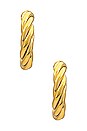 view 3 of 3 Hudson Hoops in Gold