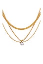 view 2 of 2 LAYERED HEATHER 목걸이 in Gold