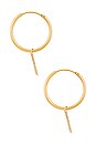 view 2 of 3 BOUCLES D'OREILLES LOCKLEAR in Gold