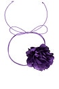 view 1 of 2 Rosa Flower Necklace in Purple
