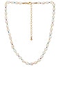 view 1 of 2 Rainbow Pearl Necklace in Gold