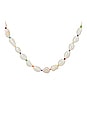 view 2 of 2 Rainbow Pearl Necklace in Gold