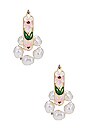 view 1 of 3 Baroque Earrings in Pink