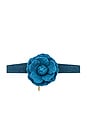view 1 of 2 Denim Flower Choker in Light Blue
