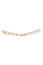 petit moments Pearl Paper Clip Necklace in Gold | REVOLVE