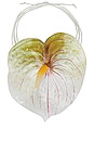view 1 of 2 COLLAR DE FLORES ANTHURIUM FLOWER in White