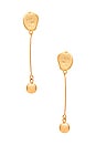 view 1 of 2 Kourt Earrings in Gold