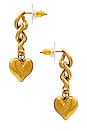 view 2 of 2 BOUCLES D'OREILLES ROMANTIC in Gold