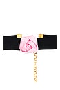 view 2 of 2 Mini Rosette Choker in Ballet & Black