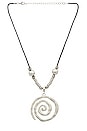 view 1 of 2 Swirl Necklace in Silver
