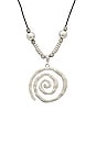 view 2 of 2 Swirl Necklace in Silver