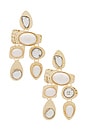 view 1 of 2 Multi Stone Earrings in Pearl
