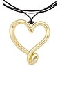 view 2 of 2 Heart Corded Necklace in Gold