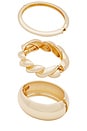 view 3 of 4 x REVOLVE Twisted Cuff Set in Gold