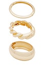 view 4 of 4 x REVOLVE Twisted Cuff Set in Gold