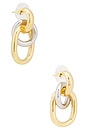 view 1 of 3 PENDIENTES DE CADENA CON GANCHO in Mixed