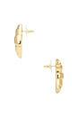 view 2 of 2 PENDIENTES CROISSANT in Gold