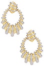 view 1 of 2 Dionne Statement Earrings in Mixed Metal
