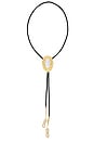 view 1 of 2 Dolly Bolo Tie Necklace in Pearl & Gold