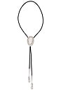 view 1 of 2 Dolly Bolo Tie Necklace in Pearl & Silver