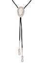 view 2 of 2 Dolly Bolo Tie Necklace in Pearl & Silver