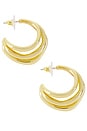 view 2 of 3 Sonoma Hoop Earrings in Gold