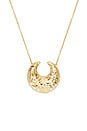 view 2 of 2 COLLAR COLGANTE MEDIANO LUA in Gold