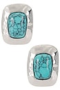 view 1 of 2 Giovana Stud Earrings in Turquoise & Silver