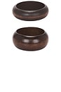 view 3 of 3 Wooden Bangle Set in Wood