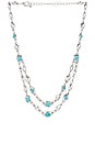 view 1 of 2 Dolly Necklace in Turquoise & Silver
