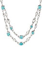 view 2 of 2 Dolly Necklace in Turquoise & Silver