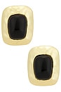view 1 of 2 Giovana Earrings in Black & Gold