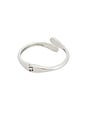 view 2 of 2 Thin Livorno Cuff in Silver