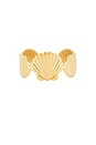 view 2 of 3 Shell Cuff in Waterproof & Gold